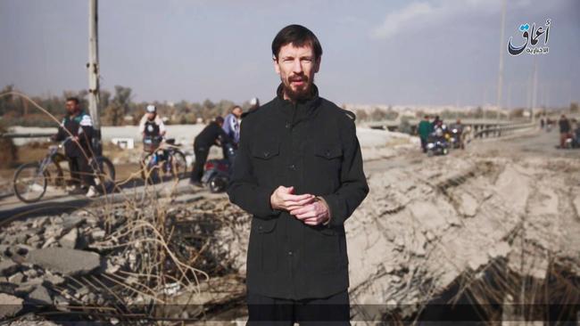 Cantlie appears in an ISIS propaganda video in 2016.