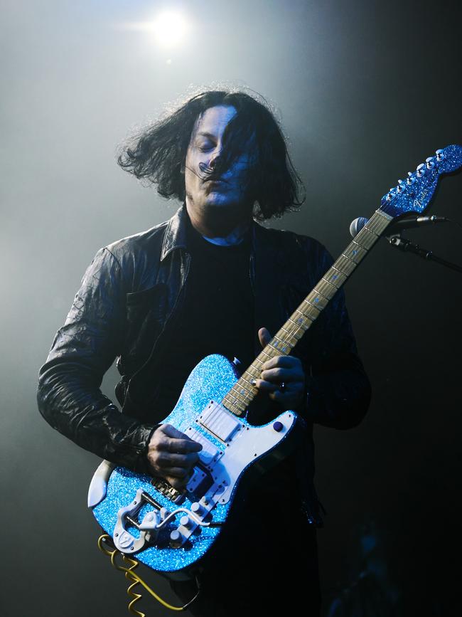 Jack White with a Fender Telecaster. Picture: David James Swanson