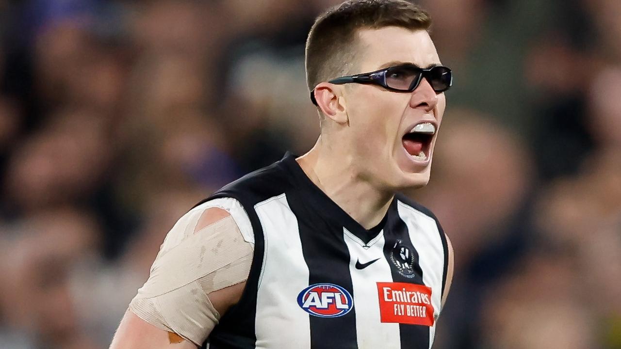 Collingwood ruckman Mason Cox’s offer for GWS Giants boss after ‘D-Grade’ sledge