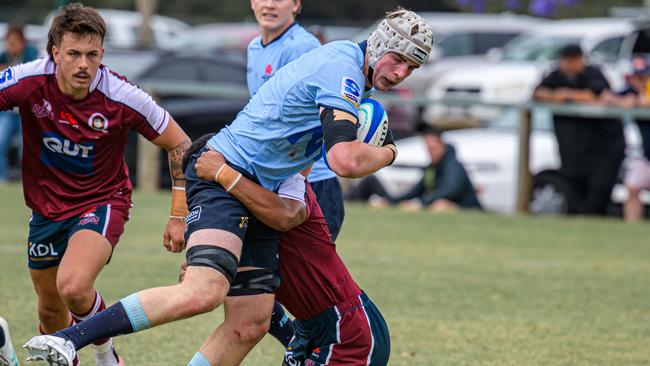 Waratahs v Reds players in action in the U19s. Picture: Reds Media