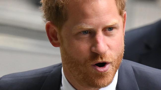 Prince Harry outside Britain's high court in central London in June. Picture: AFP