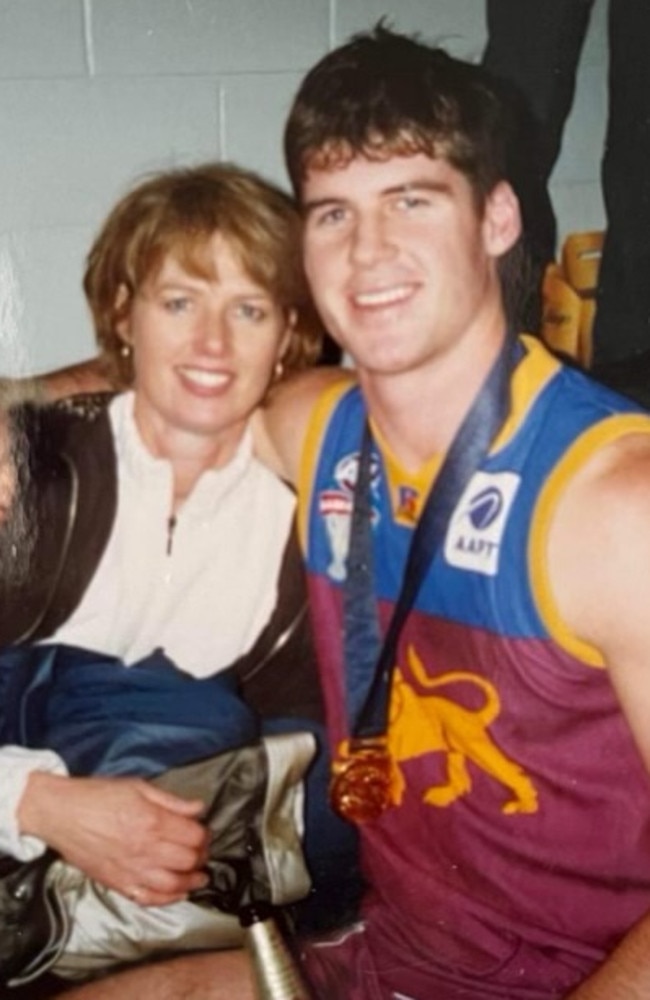 Jonathan Brown with mum Mary.