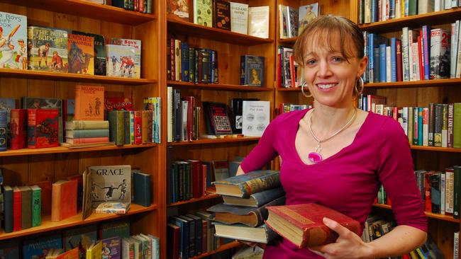 Allison Sadler at her bookshop Gawler Books in Willaston. Picture: Ian Roddie