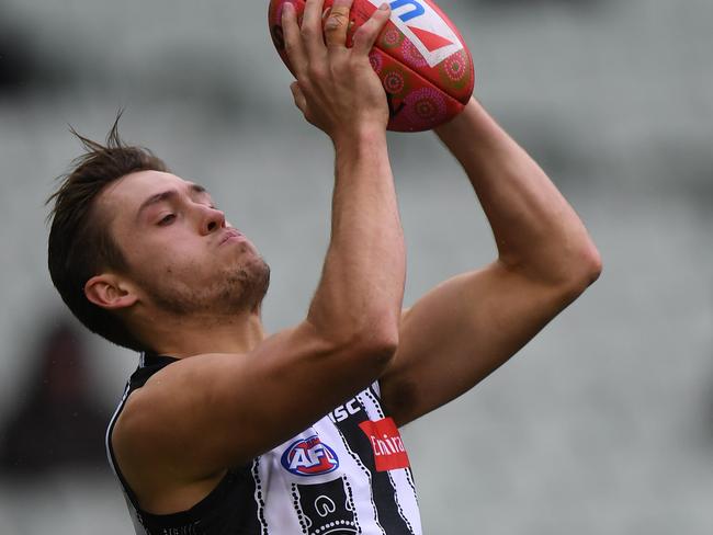 Darcy Moore has benefitted from the more direct ball movement. Picture: AAP