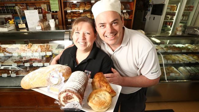 Andrew and Kerrie Sutton’s Christies Beach bakery, CJ'S Bakery, has taken out a swag of awards at a national baking competition. Picture: Tait Schmaal