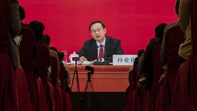 Sun Yeli says China’s pace of economic output ‘is no longer the only thing that matters’. Picture: Getty Images