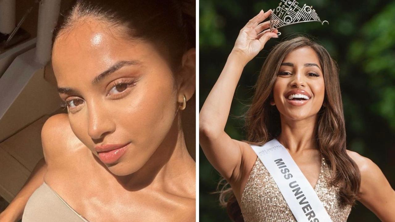 Former Miss Universe Australia Maria Thattil shares her beauty secrets. Picture: Instagram/@mariathattil.