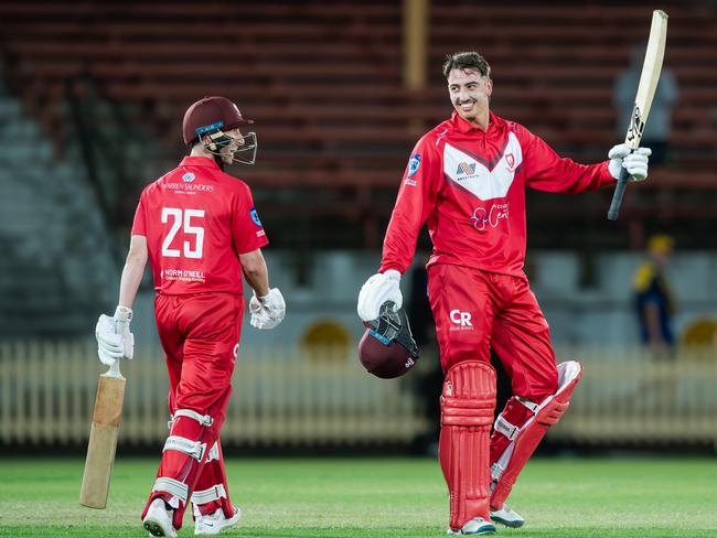 North Sydney Oval wasn’t big enough for Blake Nikitaras. Picture: Ian Bird Photography