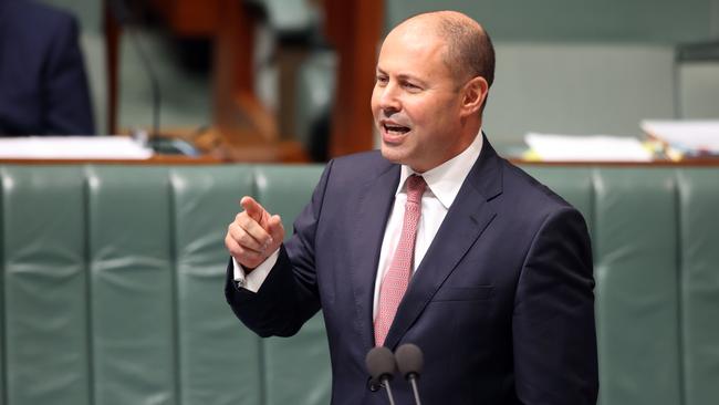 Treasurer Josh Frydenberg in the House of Representatives in Parliament House Canberra. Picture: NCA NewsWire/Gary Ramage