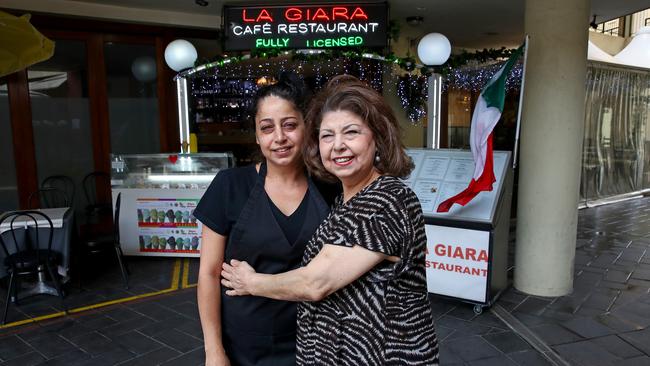 Gina di Francesco with daughter Josephine at La Giara. Picture: Toby Zerna