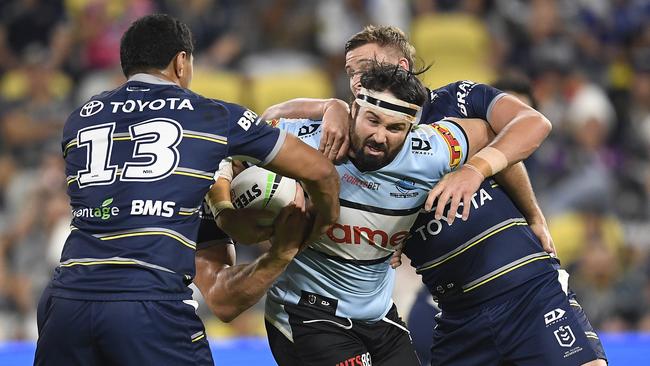 Cronulla prop Aaron Woods is on Brisbane’s radar. (Photo by Ian Hitchcock/Getty Images)