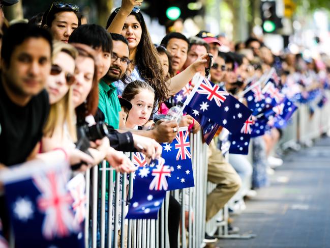 A smallish crowd lined the streets. Picture- Nicole Cleary