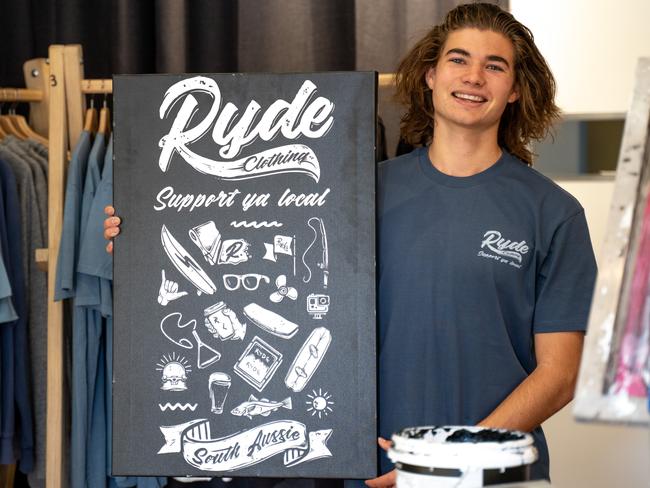 Ryde Clothing owner Nathan Woodrow of Renmark. Pictures: Zac Edmonds