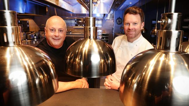 Restaurateur Chris Lucas  and new head chef of Lucas new restaurant Batard, Adam Sanderson.                      Picture: David Caird