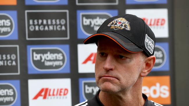 Wests Tigers coach Michael Maguire says clubs must do whatever they need to do to keep the game going. Picture: Toby Zerna.