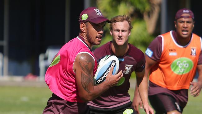 Sea Eagles training session at the Sydney Academy of Sport, Narrabeen. Photo: Adam Ward