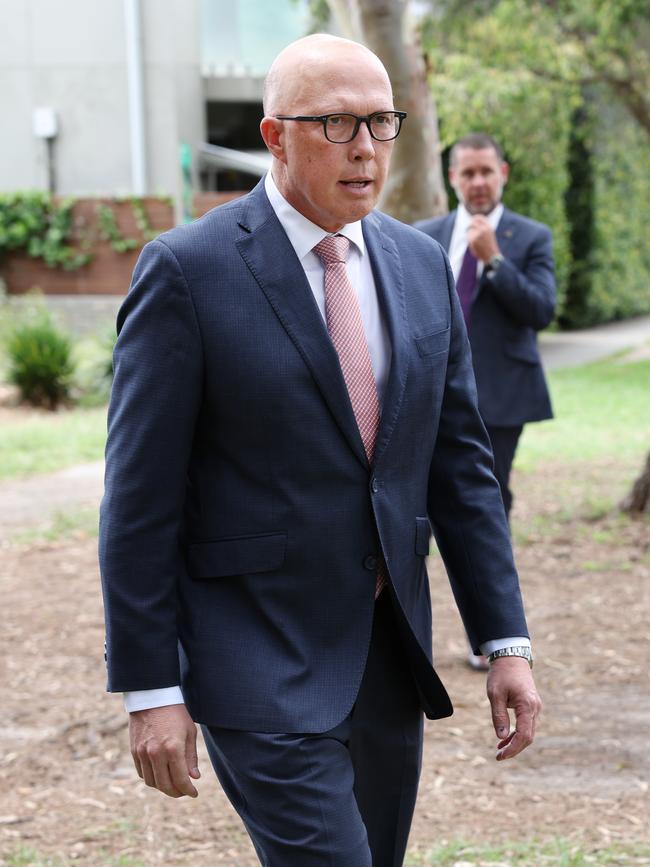 Opposition leader Peter Dutton. Picture: Richard Dobson