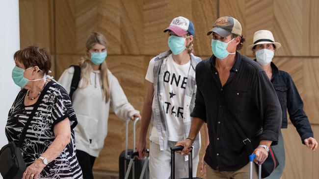 All international travellers entering Australia will have to continue to serve two weeks quarantine even if we lift local restrictions, a professor has warned. Picture: AAP