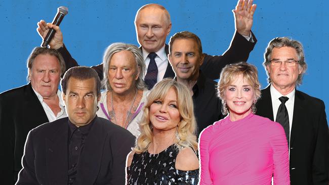 Some of the VIP guests at Vladimir Putin's charity ball in St Petersburg in 2010.