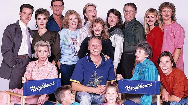 The cast of Neighbours in 1987.