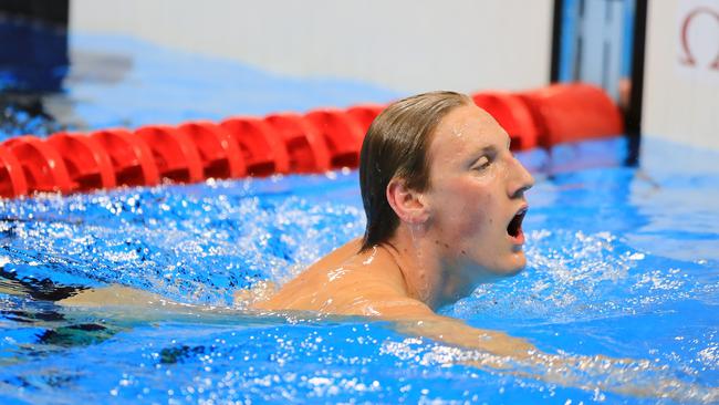 Mack Horton after the Men's 1500m Freestyle Final.