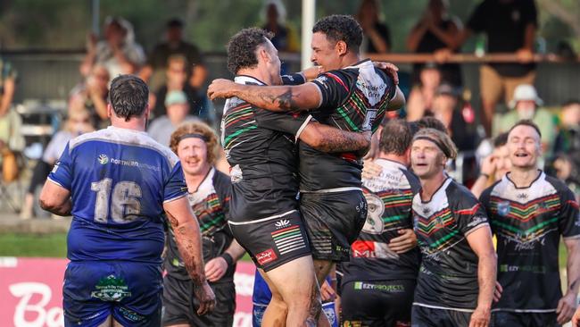 The Panthers celebrate. Picture: D Wigley