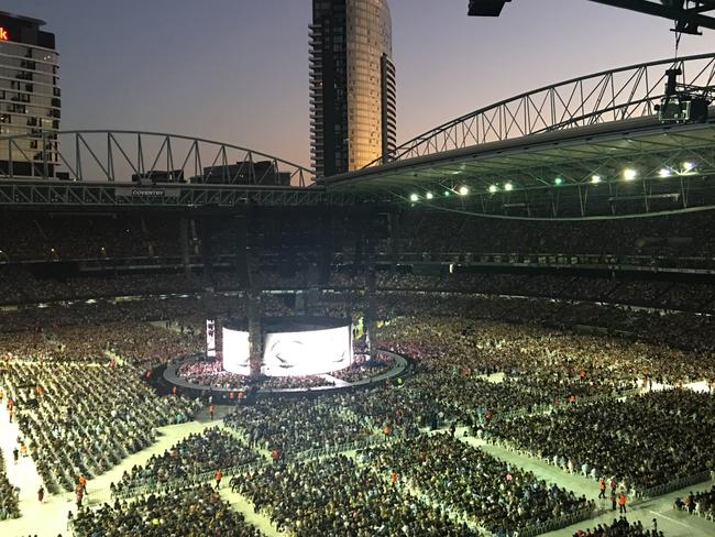 Adele packs out Etihad Stadium in Melbourne. Picture: Supplied