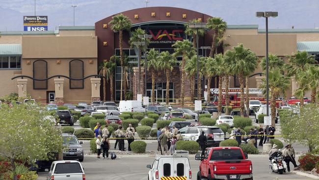 Ortega worked out at the Las Vegas Athletic Club, but there didn’t appear to be an immediate connection between him and his victims. Picture: Steve Marcus/Las Vegas Sun via AP