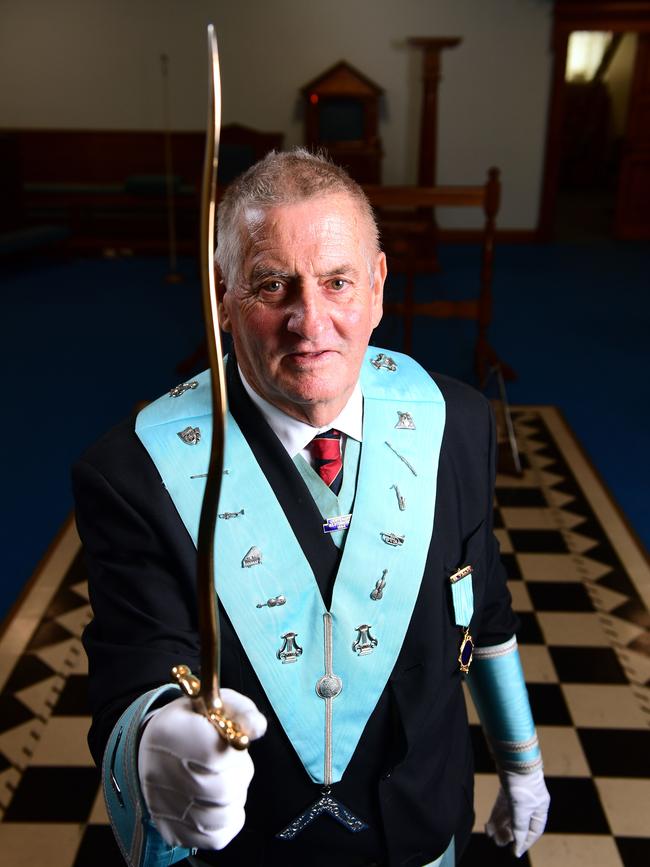 Freemasons Worshipful Master Jim Greenfield (Image AAP/Mark Brake)