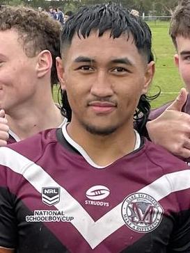 Mark Nosa, middle, of Marsden SHS will play for the Brisbane Tigers.