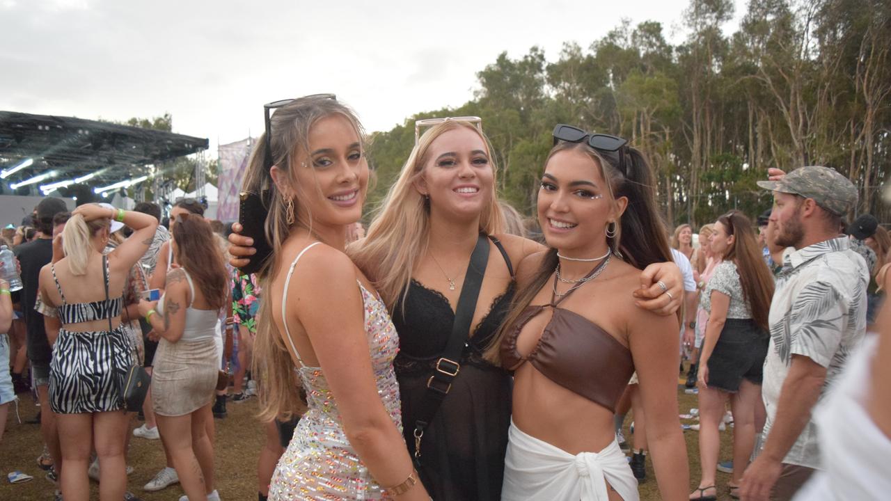 Festival-goers at The Jynx House Amplified music festival in Coolum