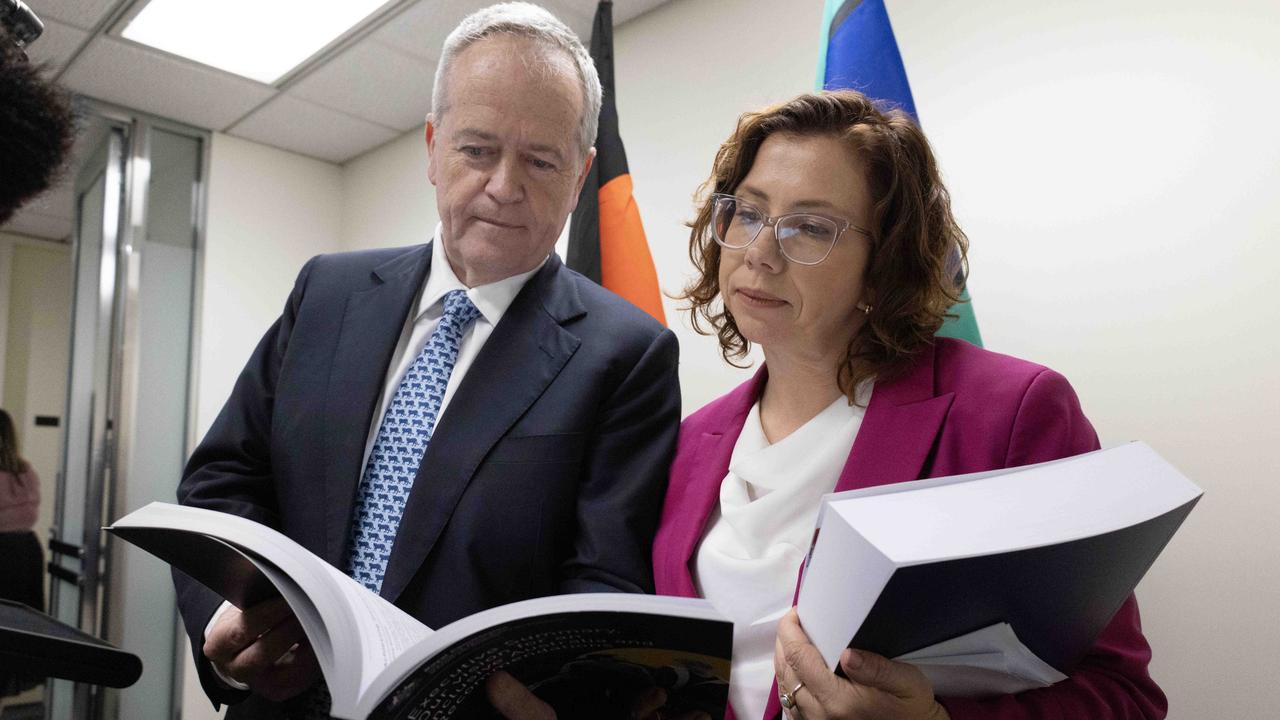 NDIS Minister Bill Shorten and Social Services Minister Amanda Rishworth say ministers need more time to respond to the disability royal commission. Picture: NCA NewsWire / Kelly Barnes