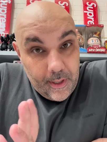George Kozma, 38, owns the successful sneaker store Waves. Picture: Supplied