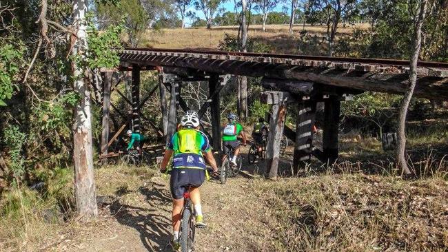 EASY RIDER: Grab your bike and get out on the Brisbane Valley Rail Trail. Picture: Bicycle Queensland