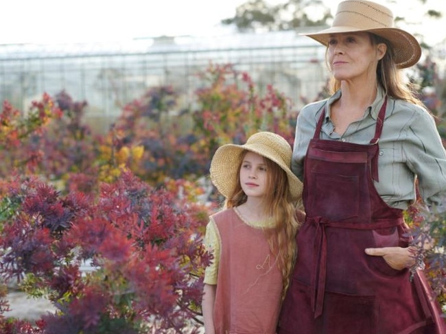 Sigourney Weaver and Alyla Browne in The Lost Flowers of Alice Hart. Picture: Supplied.