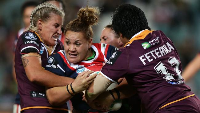 Sydney Roosters player Elianna Walton during a game against the Brisbane Broncos.  Jonathan Ng