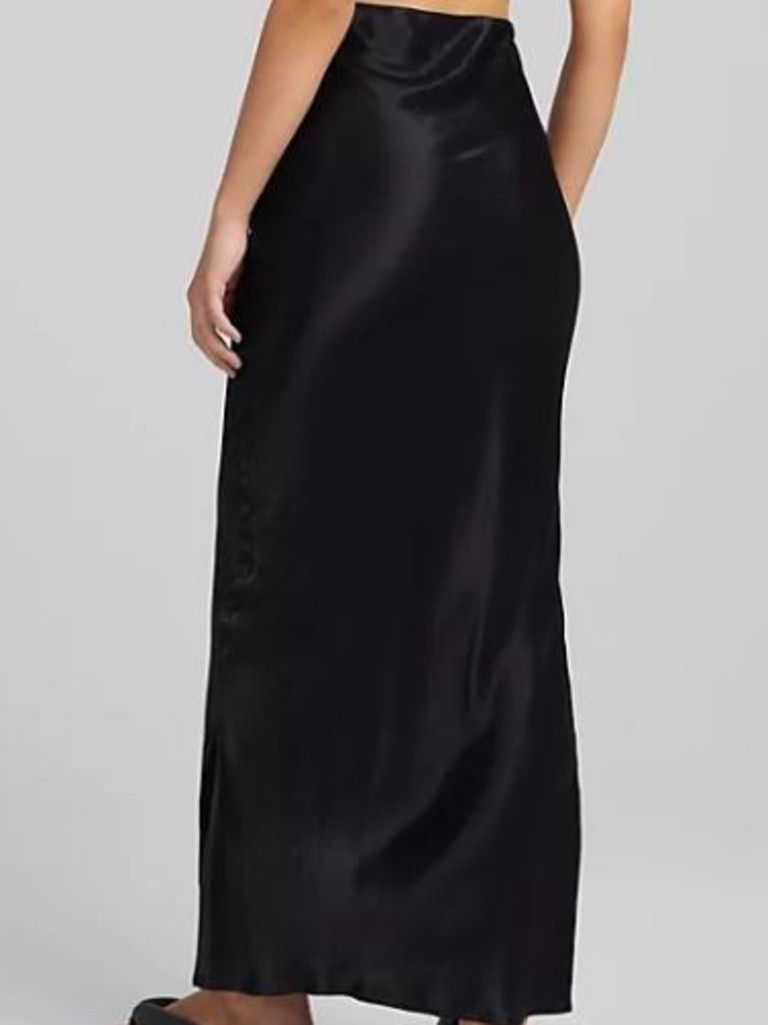 Satin midi outlet skirt seed