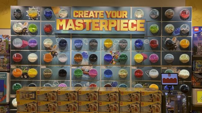 First look at new LEGO Pick a brick wall in Castle Hill. Picture: Ben Talintyre