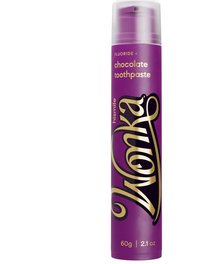 Wonka chocolate toothpaste by Hismiles.