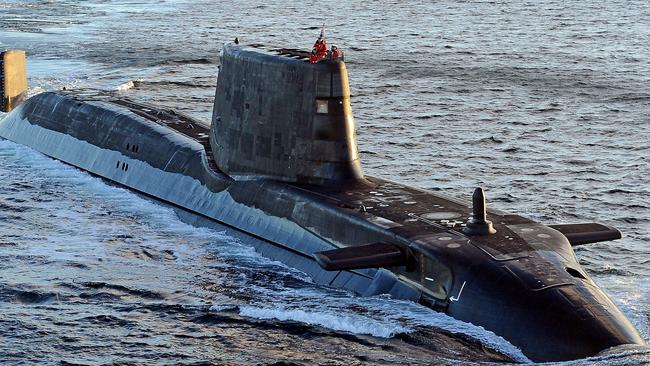 The British Astute-class submarine HMS Ambush.