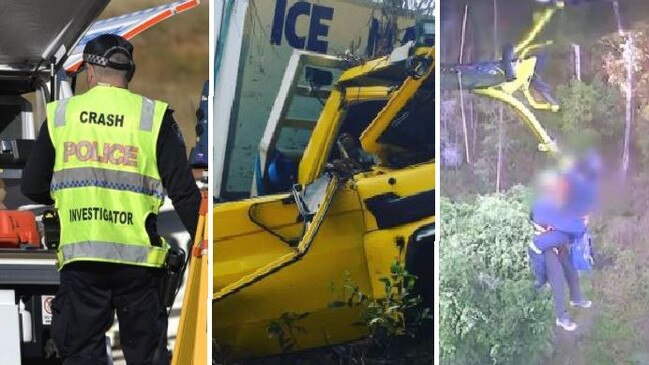 Emergency services were in the line of duty over the weekend – from a dramatic rescue from a camping site to a crash involving a much-loved Cooloola Coast figure.