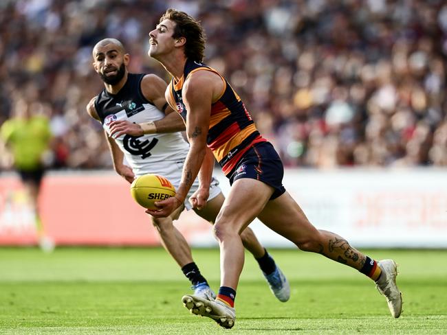 James Peatling was a key part of Adelaide’s midfield demolition. Picture: Mark Brake/Getty Images