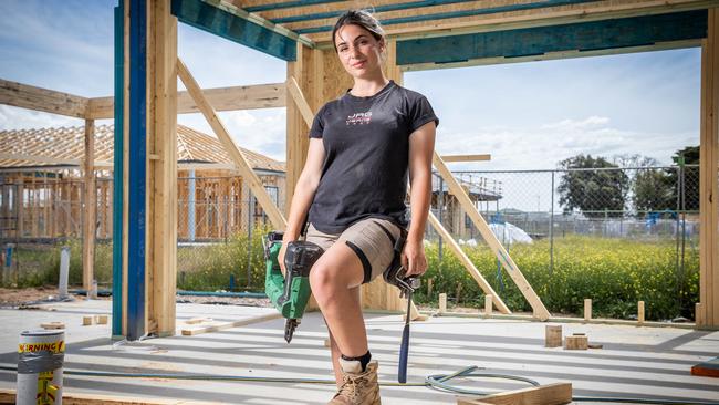 Tens of thousands of extra workers will be needed in the state’s home-building industry in the coming years. Picture: Jake Nowakowski