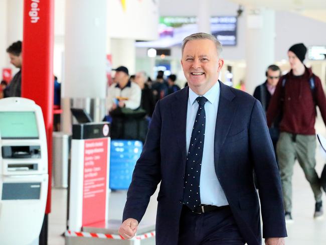 11/06/2019Opposition Leader Anthony Albanese at Perth Airport.pic Colin Murty The Australian