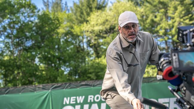 Director Luca Guadagnino on the set of Challengers. Picture: Niko Tavernise / Metro Goldwyn Mayer