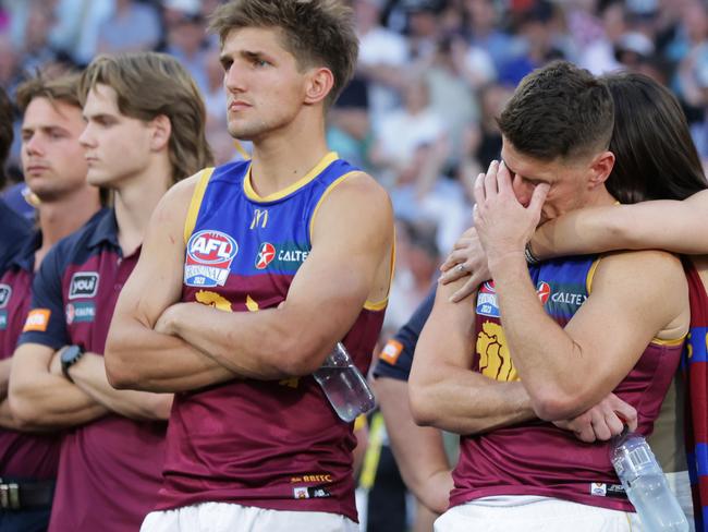 The pain of last year’s grand final loss is a motivating factor for Dayne Zorko (right). Picture: Lachie Millard