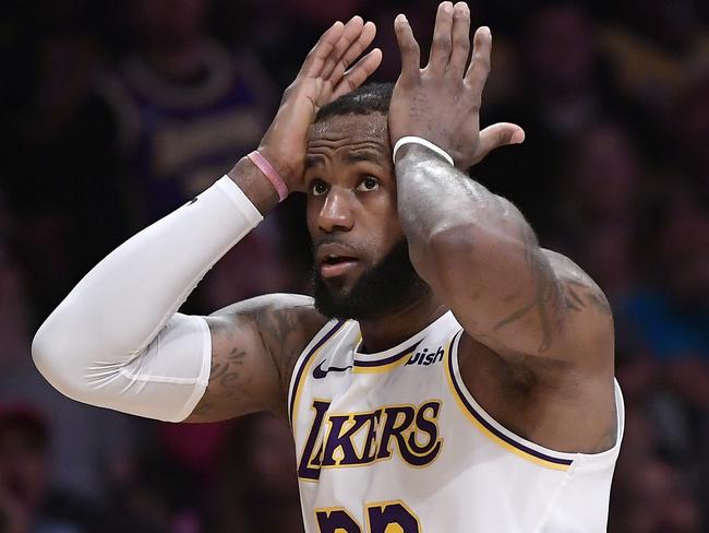 Los Angeles Lakers forward LeBron James couldn’t get his side over the line.