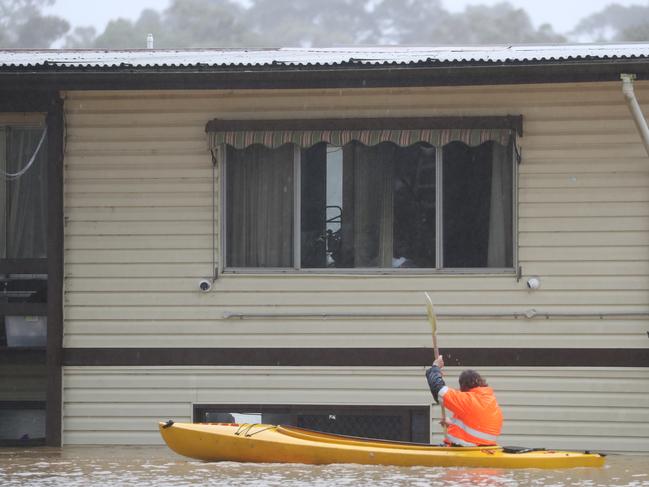 The Hawkesbury region has flooded four times in 18 months. Picture John Grainger