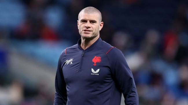 SYDNEY, AUSTRALIA - JUNE 10: Matt King assistant coach of the Roosters looks on ahead of the round 15 NRL match between Sydney Roosters and Penrith Panthers at Allianz Stadium on June 10, 2023 in Sydney, Australia. (Photo by Jason McCawley/Getty Images)