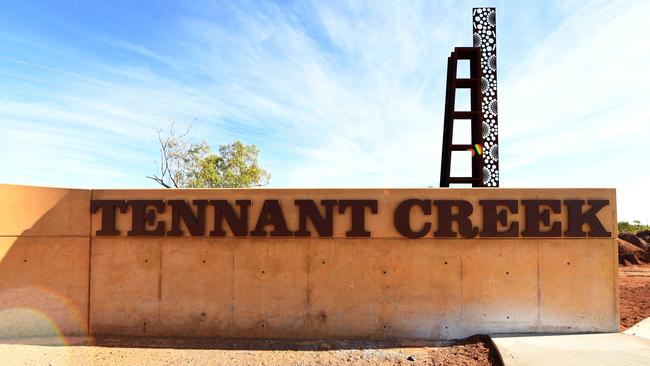 Tennant Creek welcome sign. Picture: (A)manda Parkinson